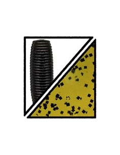 Cut Tail 4" color 194 watermelon/purpurina negra